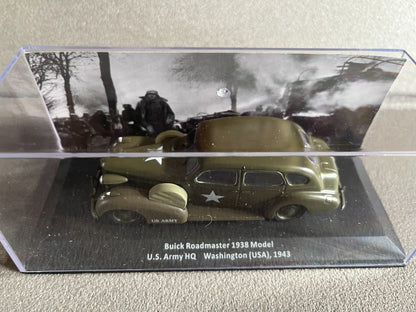 Voiture Miniature Militaire Buick Roadmaster 1938 Model US Army 1943 1/43