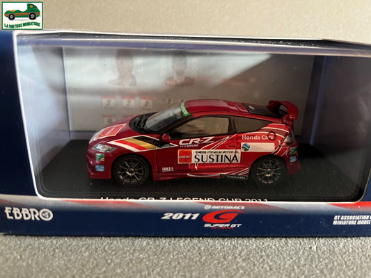 Voiture Miniature Honda CR-Z Legend Cup 2011 Ebbro au 1/43