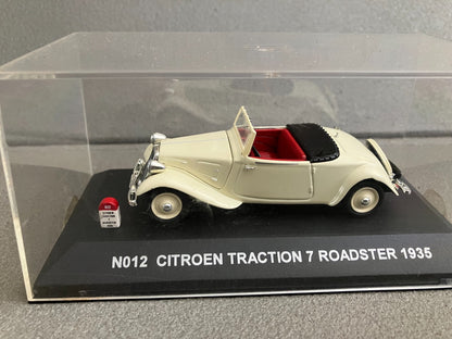 Voiture Miniature Citroen Traction 7 Roadster 1935 Nostalgie au 1/43