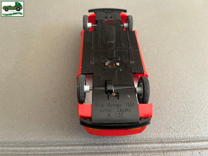 Ancienne Miniature Voiture Plastique Alfa Romeo 1300 Junior Zagato 1/20