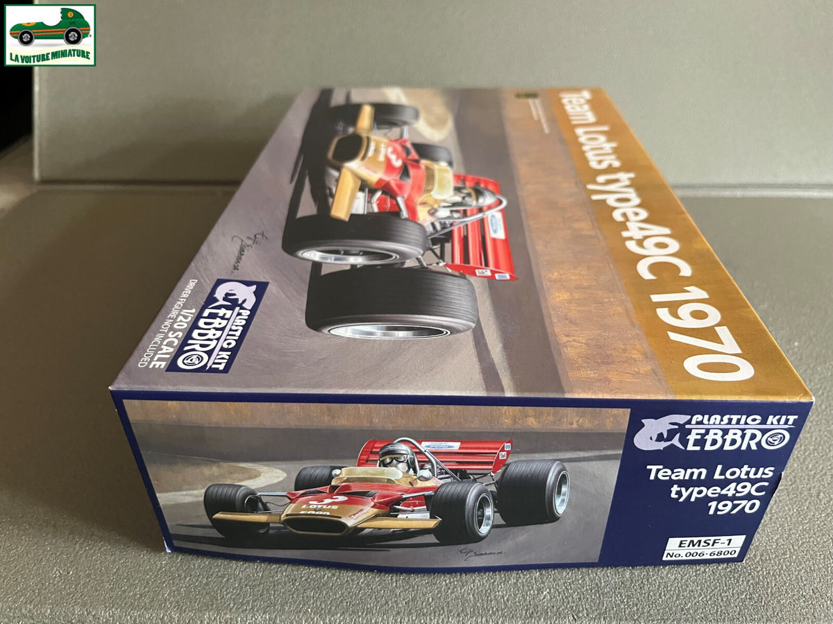 Maquette  à monter F1 Voiture miniature Team Lotus type 49C 1970 Ebbro 1/20