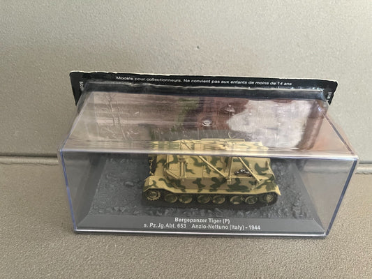 Miniature Militaire Char Tank Blindé Bergepanzer Tiger Italy 1944 Altaya 1/72
