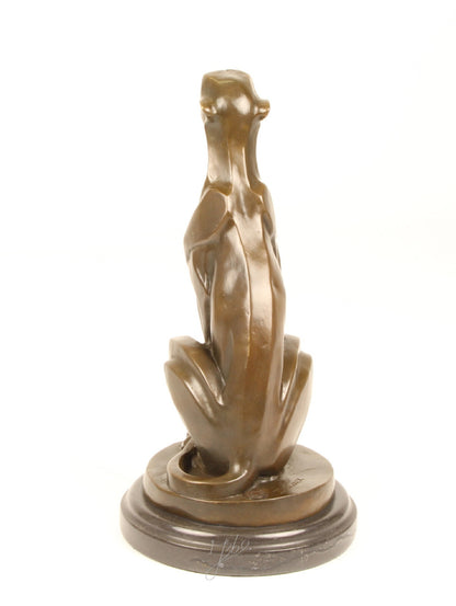 Statue Sculpture Bronze Art Déco Nouveau Guépard DSBJ-2 Moderne