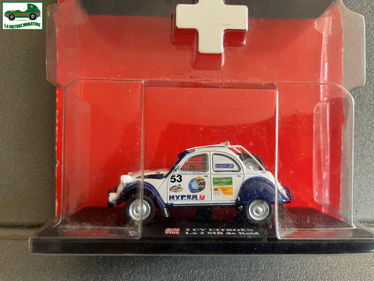 Voiture miniature Duo Citroen 2cv 2 cv Cabriolet 4 Saisons MB Raid Hachette 1/43