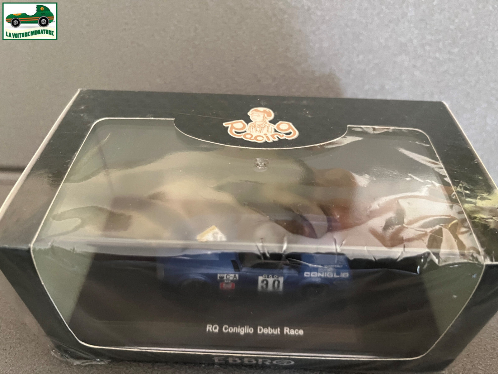 Voiture Miniature RQ Coniglio Debut Race Ebbro au 1/43