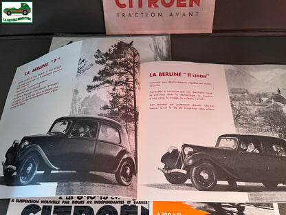 Voiture Miniature Lot Documentation Revue Carte Citroen Traction Atlas Editions