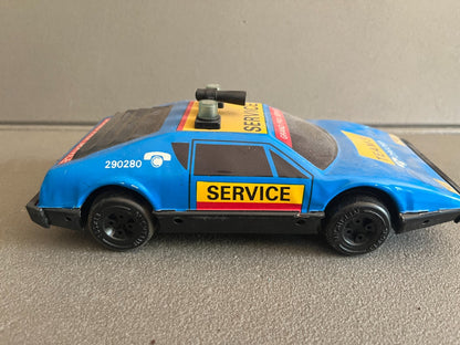 Jouet Ancien Voiture Miniature Course Tôle Ferrari 512 VEB  Grand Prix Service