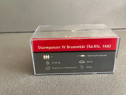 Miniature Militaire Char Tank Blindé Sturmpanzer IV Brummbar Altaya 1/72