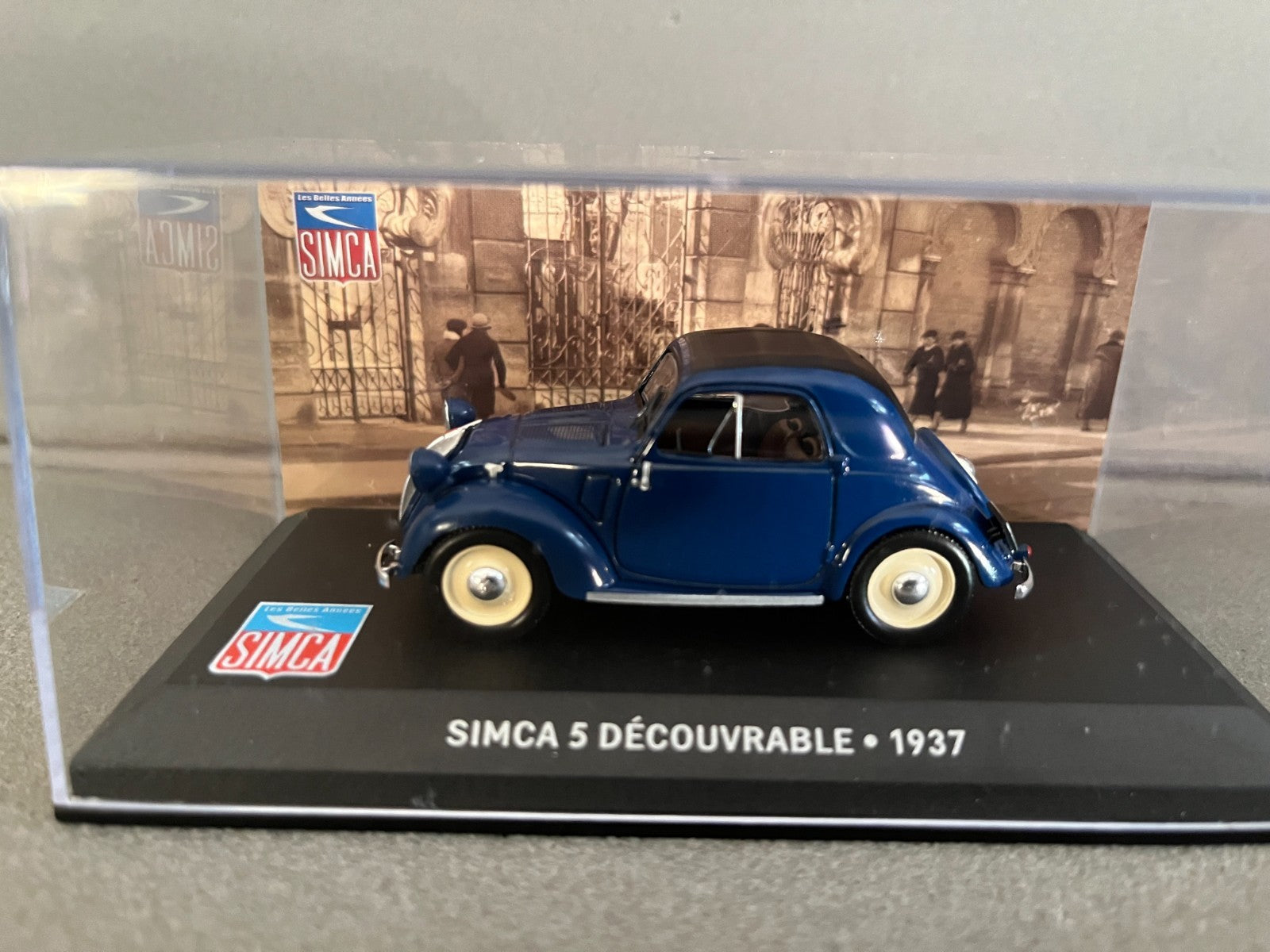 Voiture Miniature Simca 5 Découvrable 1937 Altaya au 1/43