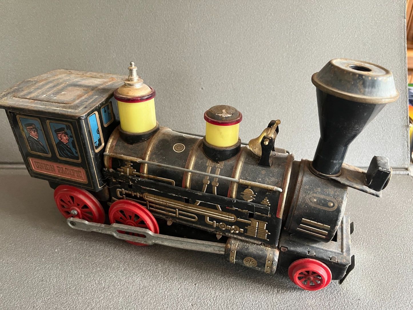 Jouet Ancien Tôle Train Locomotive Modern Toys Union Pacific Japan