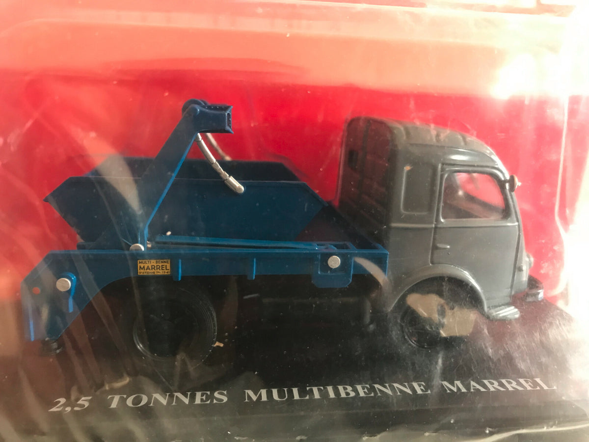 Voiture miniature Renault 2.5 Tonnes Multibenne Marrel 1956 Hachette 1/43