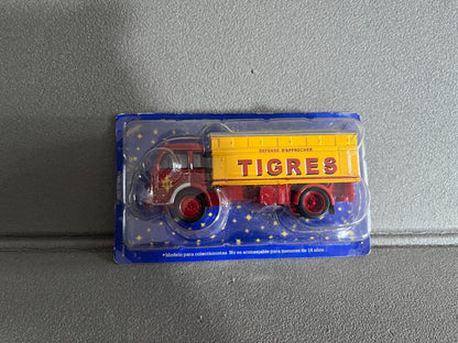 Voiture Miniature Simca Cargo Tigres N°40 Cirque Pinder Altaya 1/50