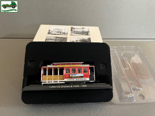 Voiture Miniature Tramway Cable Car Ferries & Cliff 1888 Ixo Atlas au 1/87