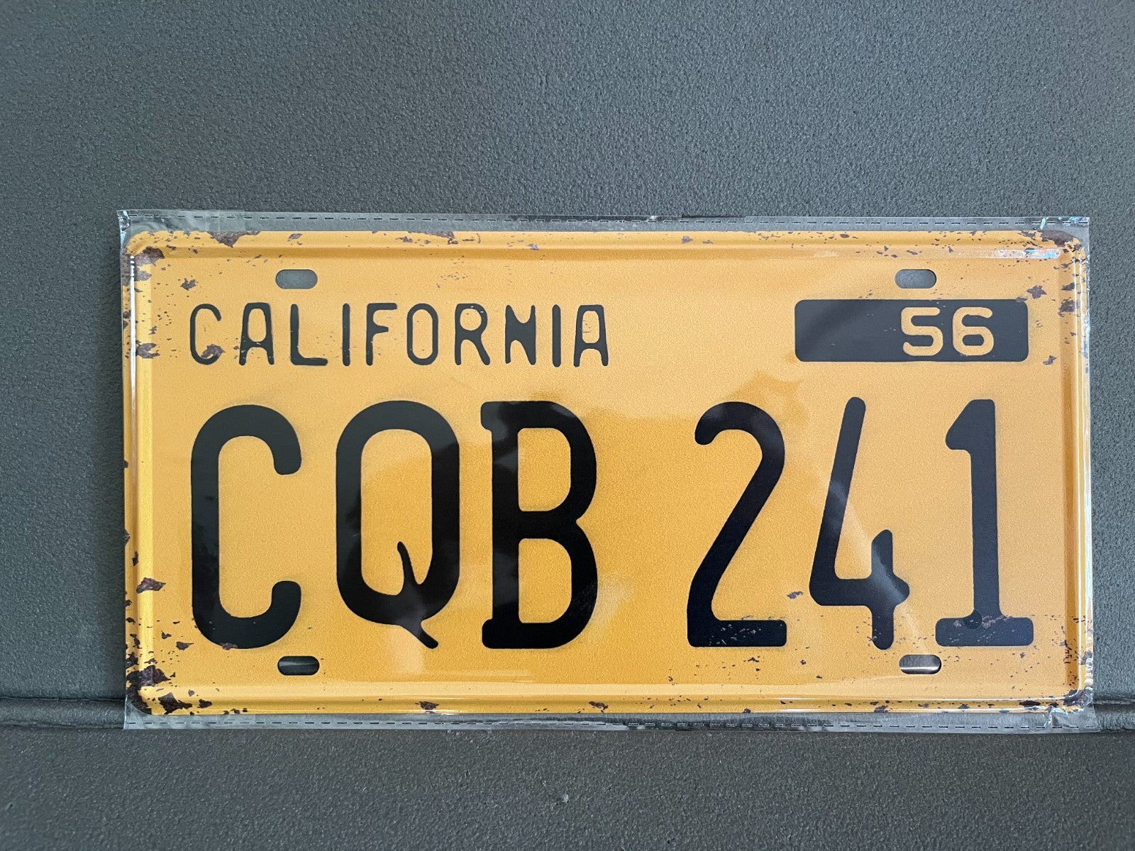 Plaque Métal Voiture Automobile Américaine Immatriculation California 15 x 30 cm