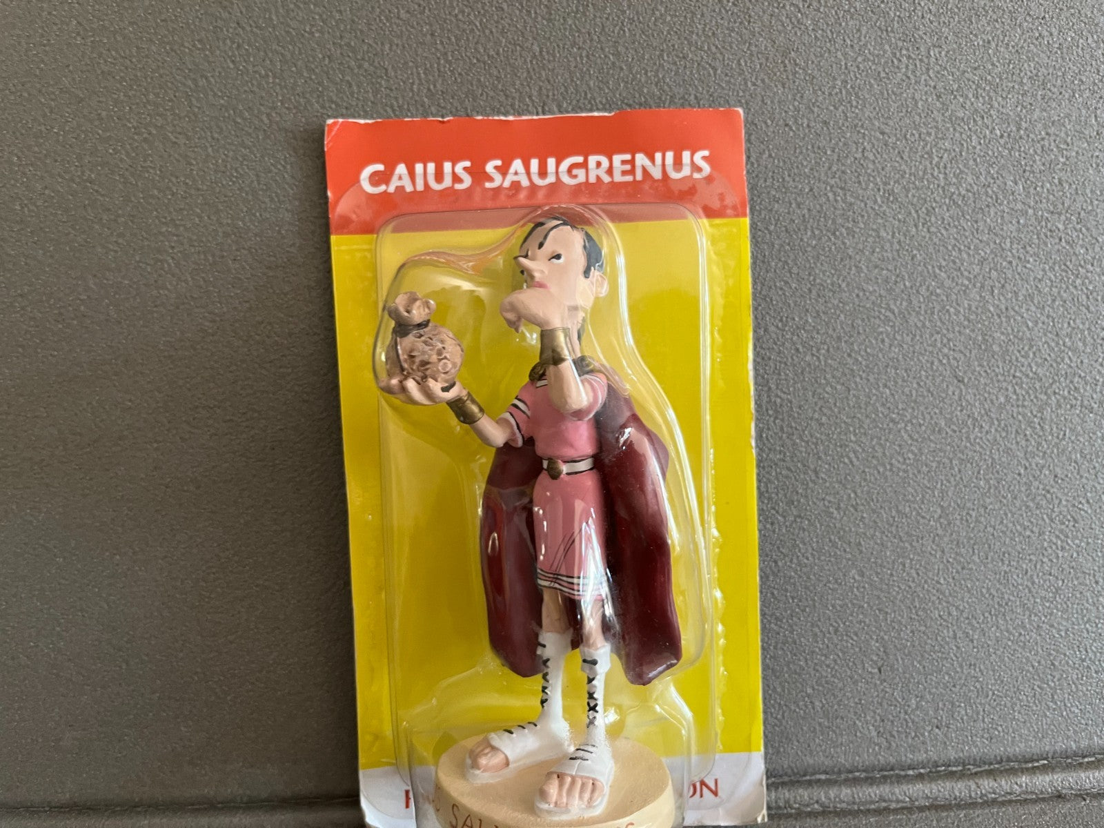 Figurine de Collection Astérix Obélix Caius Saugrenus Plastoy Atlas