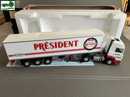 Camion Semi Remorque Renault R350 Camembert Président Besnier Eligor LBS au 1/43