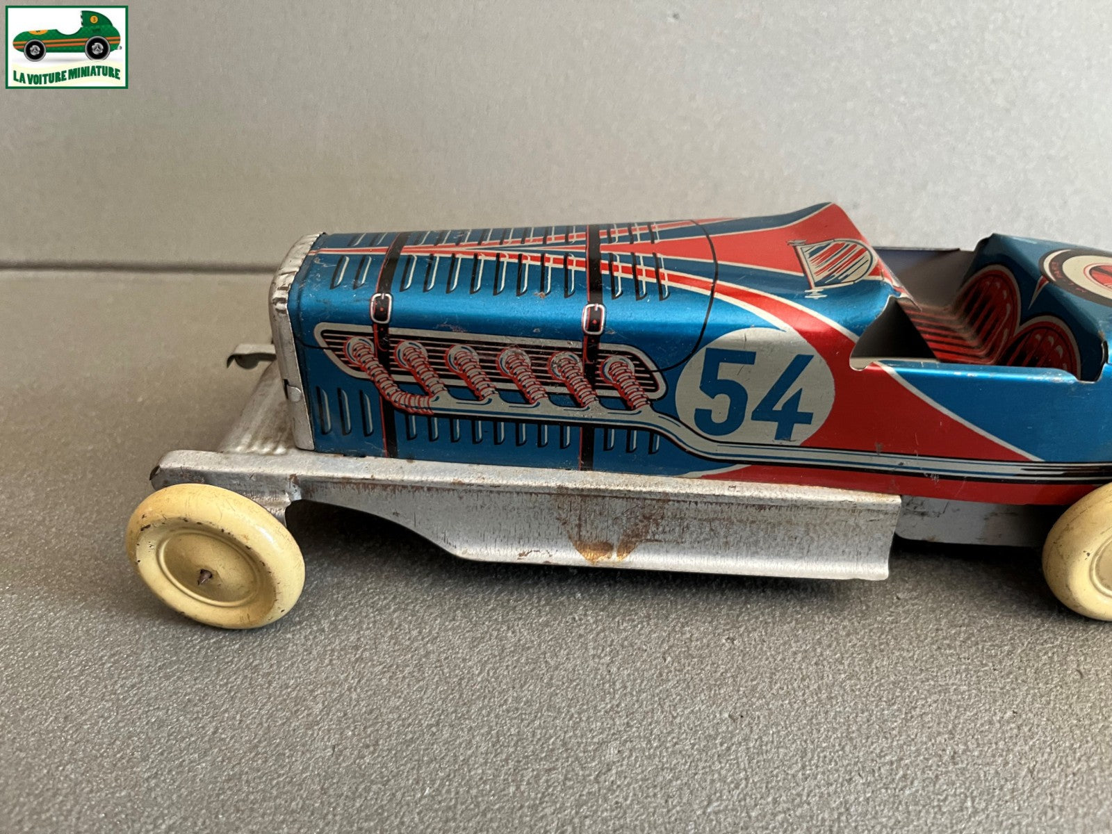 Jouet Ancien Tôle Voiture Course M L PARIS ML 510 Martinan Larnaude Vintage