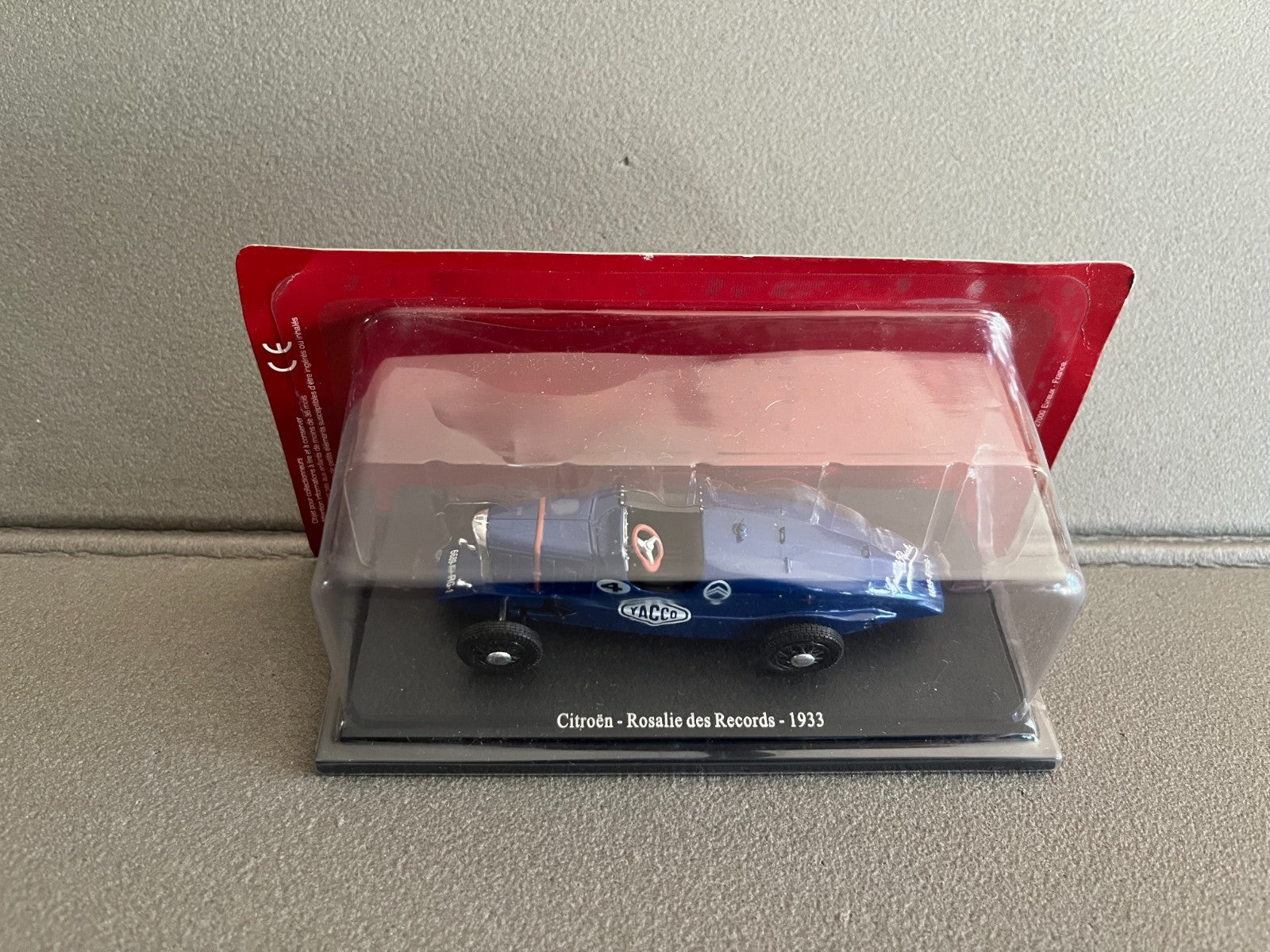 Voiture Miniature Citroen Rosalie des Records 1933 Edition Atlas au 1/43