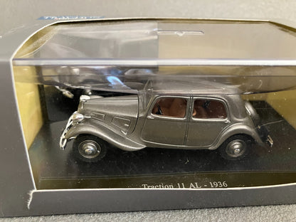 Voiture Miniature Citroen Traction 11 AL 1936 Editions Atlas au 1/43