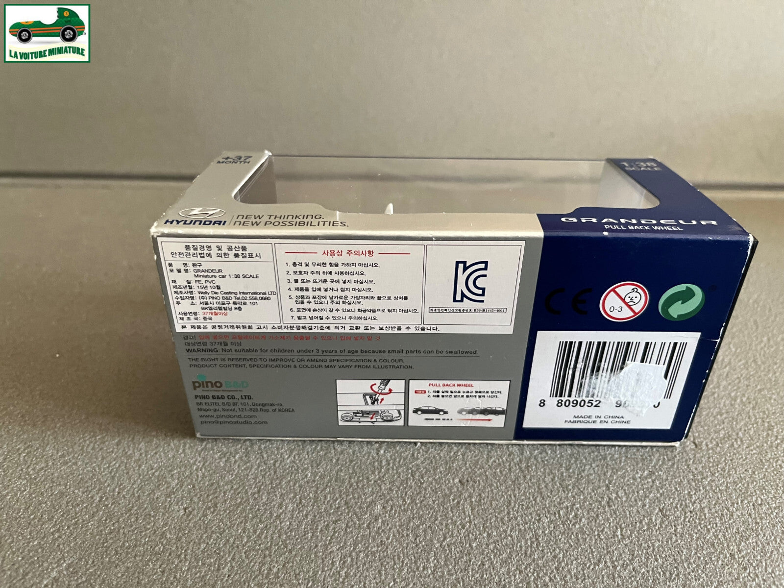 Voiture Miniature Hyundai Grandeur Pino B&D au 1/38