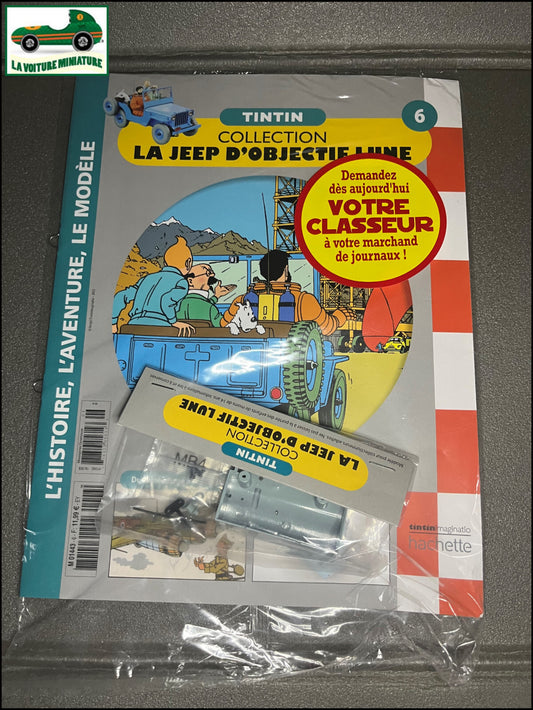Voiture miniature Maquette Tintin Jeep D'Objectif Lune Hachette N°6 au 1/8