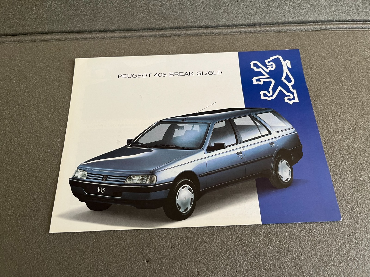 Ancien Dépliant Brochure Documentation Automobile Peugeot 405 Break GL GLD