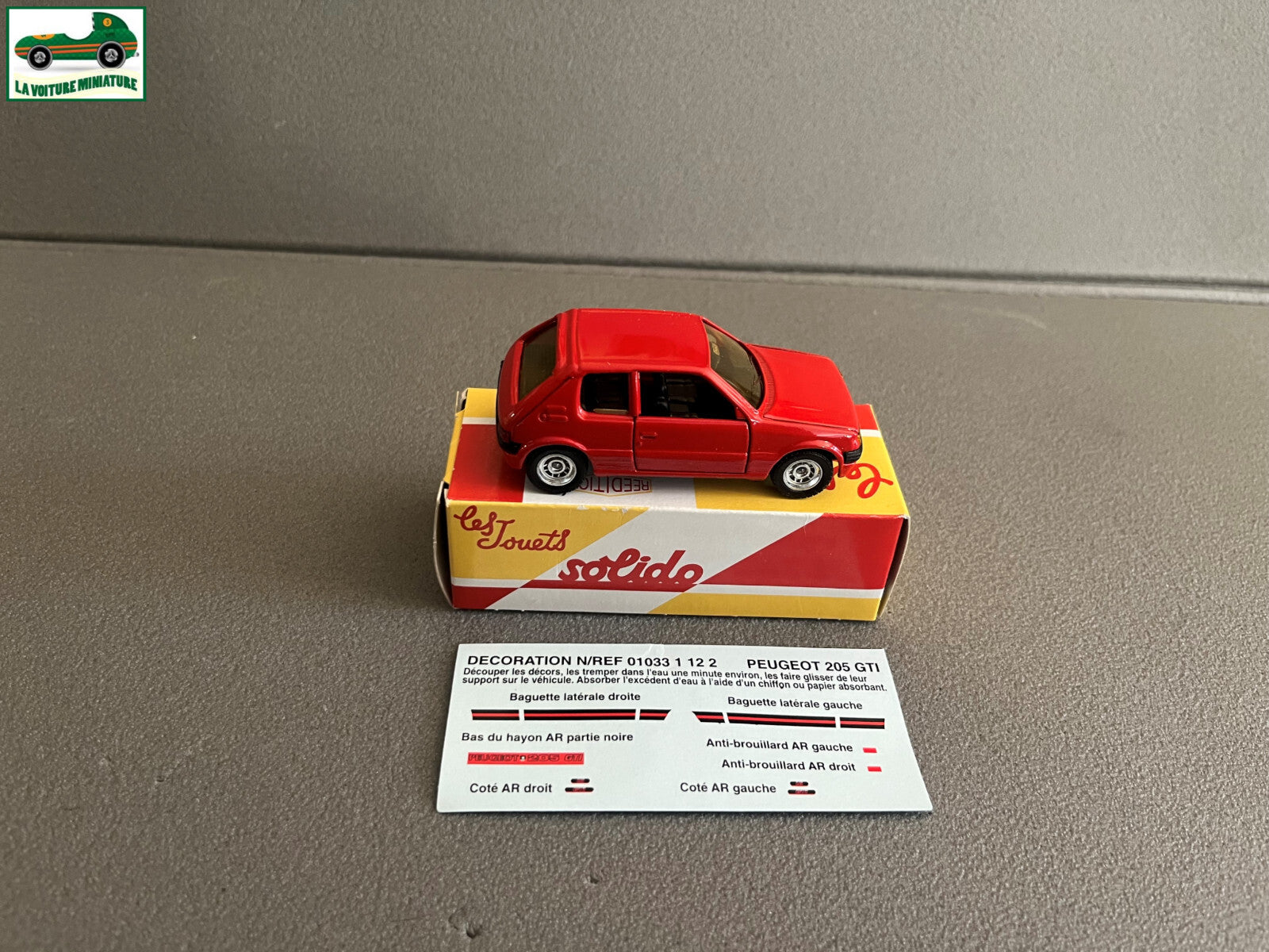 Voiture Miniature Peugeot 205 GTI 1984 Solido Hachette 1/43