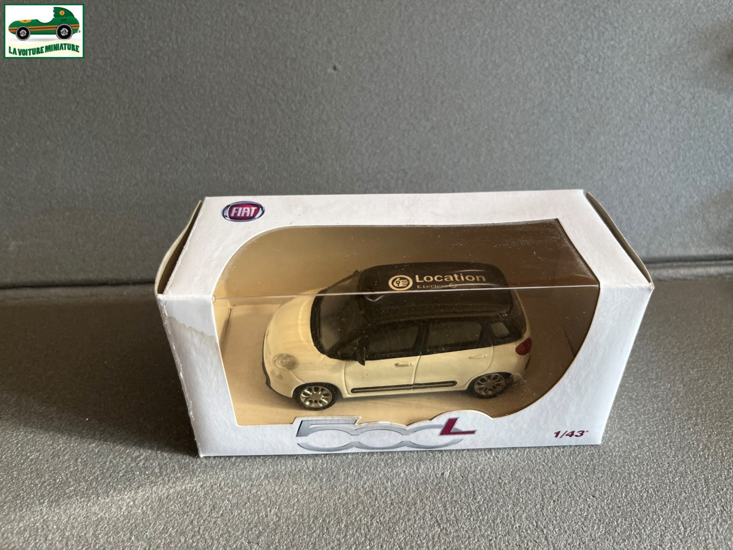 Voiture Miniature Fiat 500 L Location E Leclerc Mondo Motors au 1/43