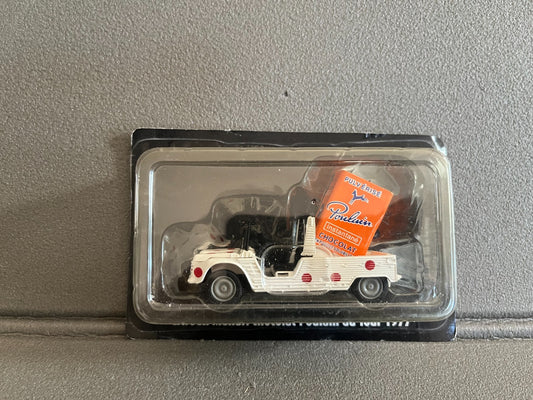 Voiture Miniature Citroen Mehari Poulain 1977 Tour de France Vélo Norev au 1/43