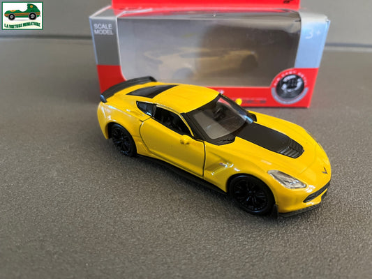 Voiture miniature Chevrolet Corvette Z06 2017 Welly 1/34 - 1/36 - 1/39