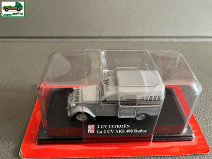 Voiture miniature Citroen 2cv 2 cv AKS 400 Rudor Auto Plus Hachette 1/43