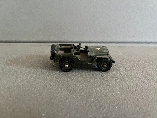 Ancienne Miniature Militaire Voiture Jeep Dinky Toys Meccano France Epave