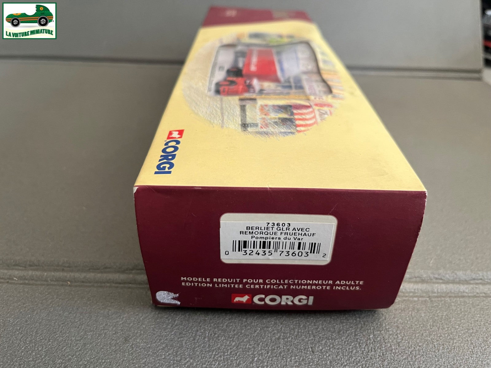 Voiture Miniature Camion Semi Remorque Berliet GLR Pompiers du Var Corgi 1/50