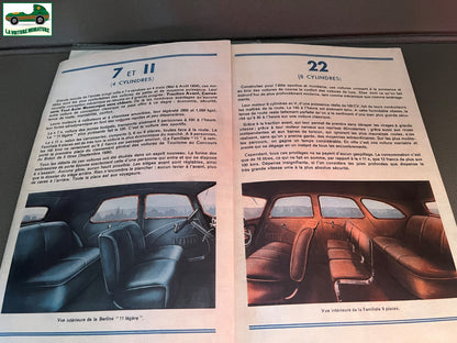 Voiture Miniature Lot Documentation Revue Carte Citroen Traction Atlas Editions