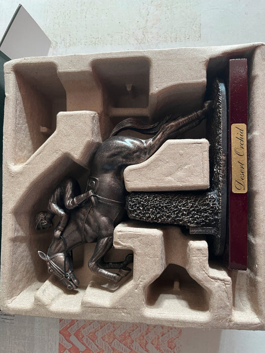 Statue Collection Cheval Course Desert Orchid Résine Editions Atlas 1/12