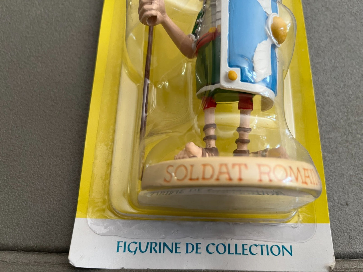 Figurine de Collection Astérix Obélix Soldat Romain Garde a Vous Plastoy Atlas