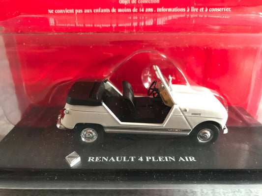 Voiture miniature Passion Renault 4 4L R4 Plein Air Hachette au 1/43