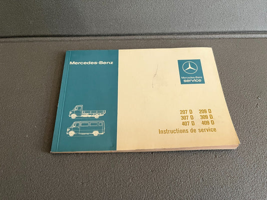 Livre Revue Automobile Camion Instructions de Service Mercedes Benz 207  307 407