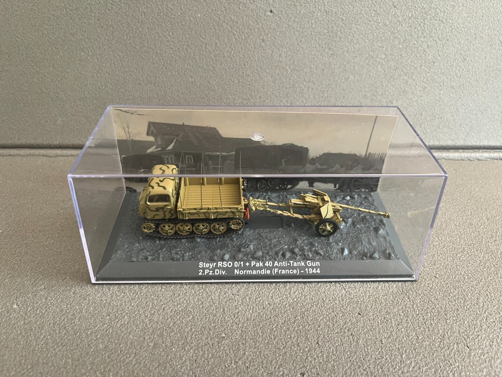 Miniature Militaire Char Tank Blindé Steyr RSO 0/1 + Pak 40 Altaya 1/72