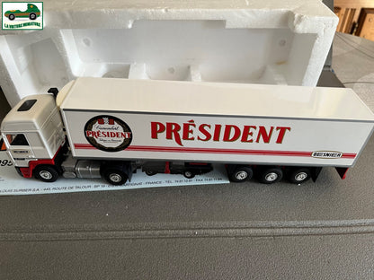 Camion Semi Remorque Renault R350 Camembert Président Besnier Eligor LBS au 1/43