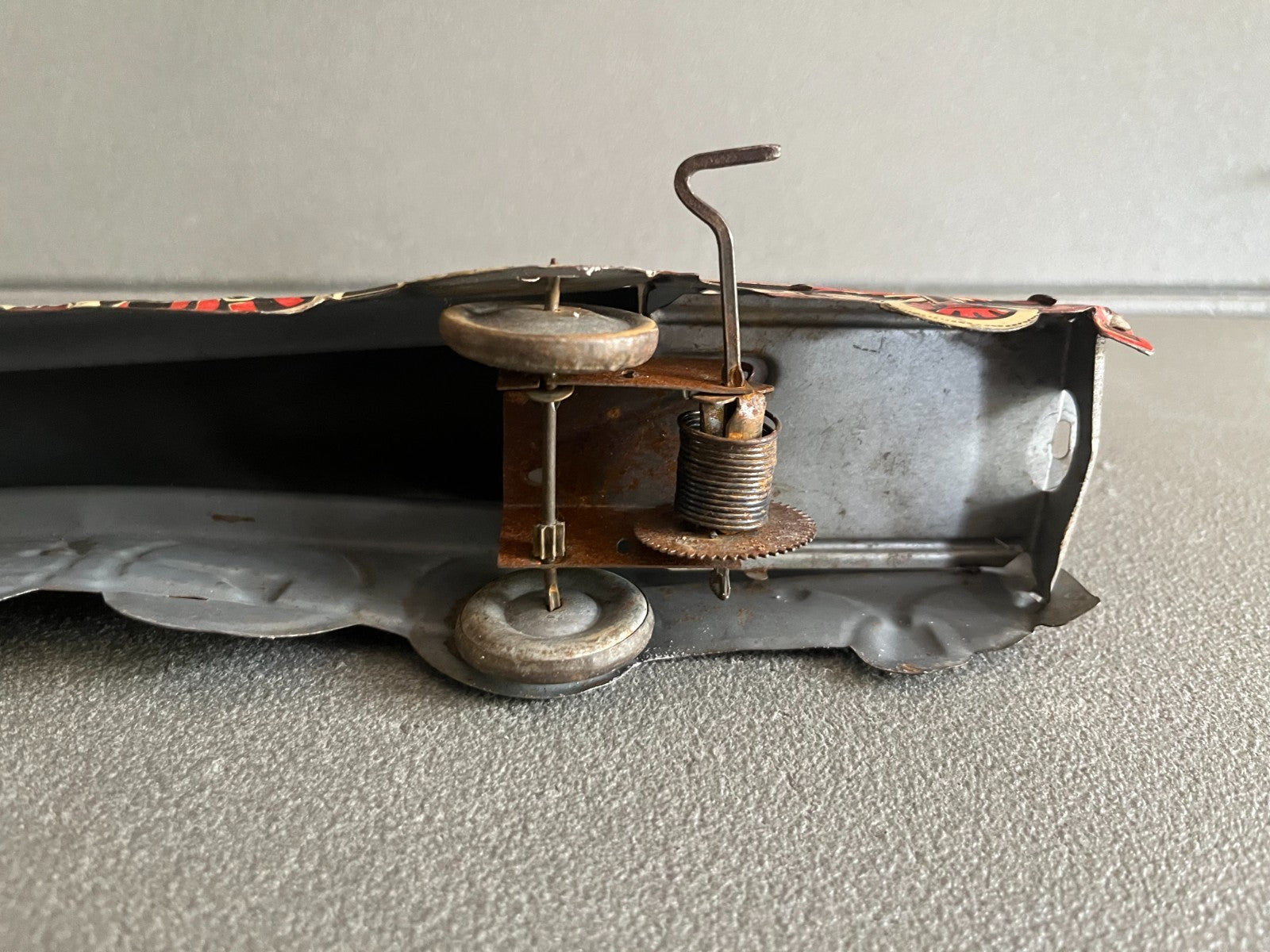 Jouet Ancien Mécanisme Miniature Train Locomotive SNCF Memo 602 France Incomplet