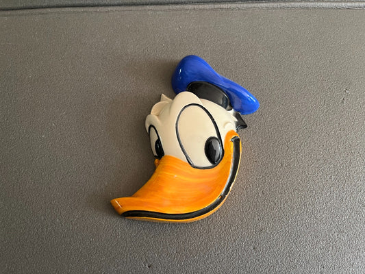 Rare Ancien Tête Céramique Murale 1960 Walt Disney Productions Donald Duck 16cm