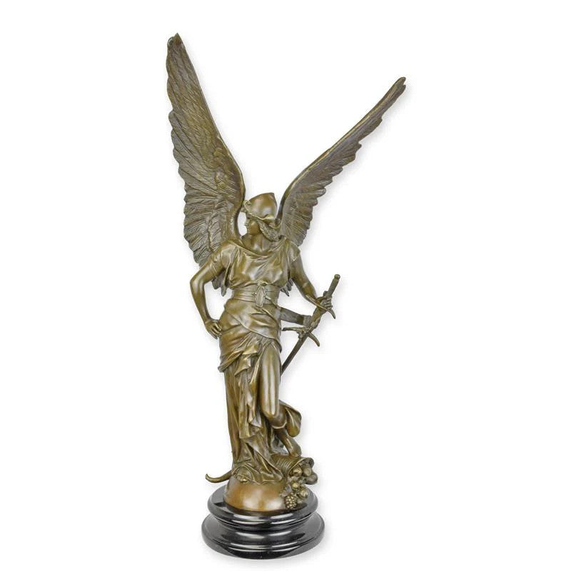 STATUE MODERNE SCULPTURE BRONZE INTITULÉE PAIX ARMÉE