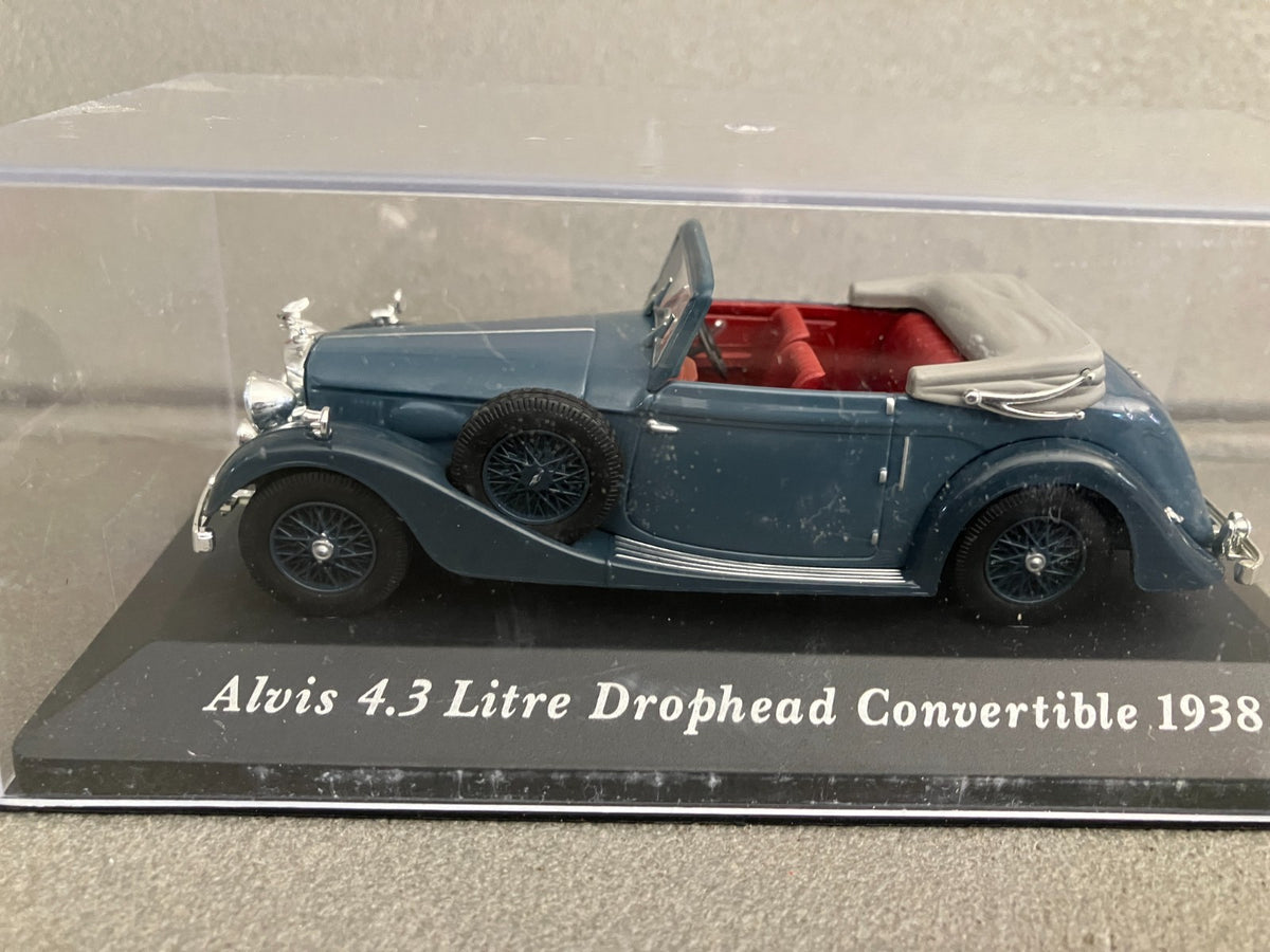 Voiture Miniature Alvis 4.3 Litre Drophead Convertible 1938 Altaya au 1/43