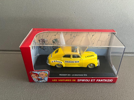 Voiture Miniature Peugeot 203 La Mauvaise Tête Spirou au 1/43