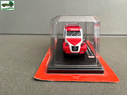 Voiture miniature Citroen 2cv 2 cv Télé Arthaud Auto Plus Hachette 1/43