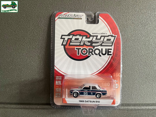 Voiture Miniature 1969 Datsun 510 Greenlight au 1/64