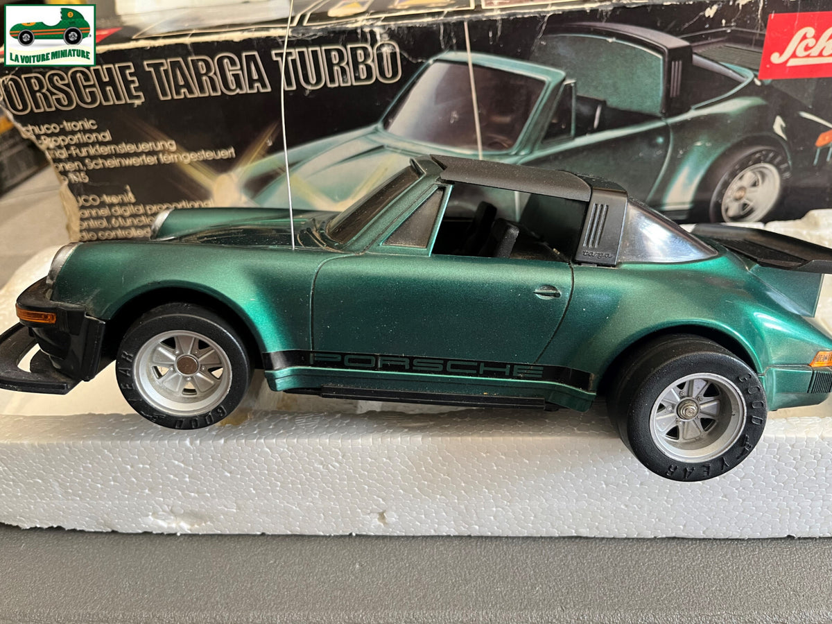 Ancienne Voiture Radiocommandée RC Porsche Targa Turbo Schuco incomplète