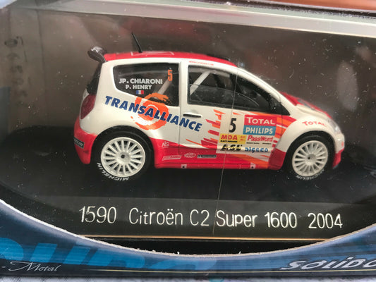 Voiture miniature Rallye 1590 Citroen C2 Super 1600 2004 Solido 1/43