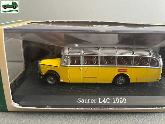 Voiture miniature Saurer L4C 1959 Autobus Bus Collection Atlas 1/72